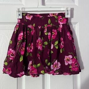 Hollister floral skirt XS